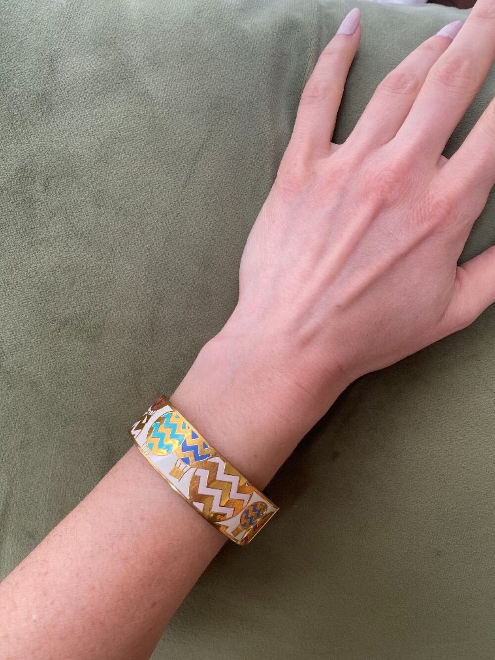 Kate Spade Bangle, Gold, Hot Air Balloon Detail